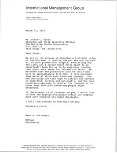 Letter from Mark H. McCormack to Frank C. Olson