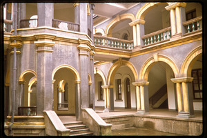 Arches in an interior courtyard