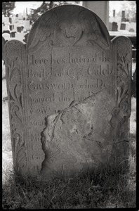 Gravestone of Caleb Griswold (1754), Wethersfield Village Cemetery