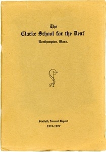Sixtieth Annual Report of the Clarke School for the Deaf, 1926-1927