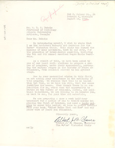 Letter from Dupre' Victorian Choir to W. E. B. Du Bois