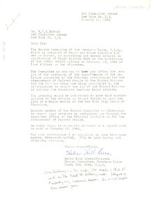 Letter from Harlem Committee of the Teachers Union to W. E. B. Du Bois