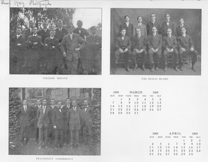 Class of 1909 College Senate, Signal Board, and Fraternity Conference