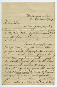 Letter from Samp King to Louisa Gass