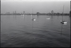 Views of Boston: sailboats on the Charles River