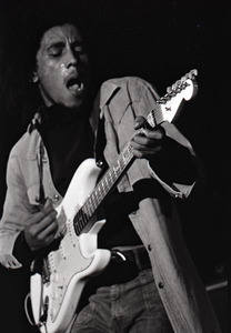 Bob Marley and the Wailers at Paul's Mall: Marley with guitar