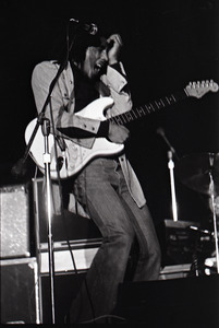 Bob Marley and the Wailers at Paul's Mall: Marley with guitar