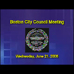 Boston City Council meeting recording