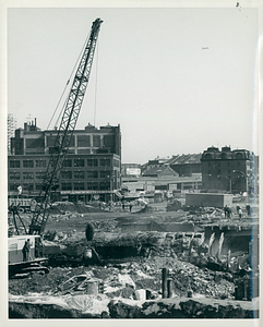 Destruction of old subway to make way for new Government Center construction