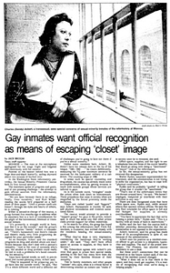 Gay Inmates Want Official Recognition as Means of Escaping 'Closet' Image