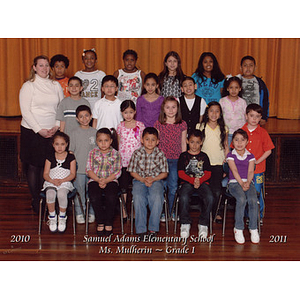 Samuel Adams Elementary, 2010-2011, 1st grade