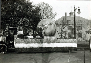 Kiwanis Club float, Armistice Day parade, Nov. 11, 1928
