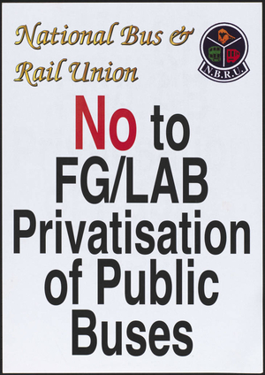 No to FG/LAB privitisation of public buses