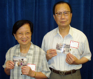 Qingh Chen and Hui Wen Xue at the Waltham Mass. Memories Road Show