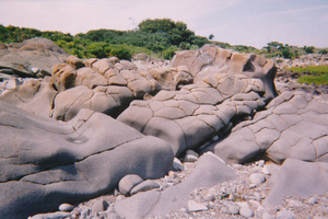 Unusual rock formation