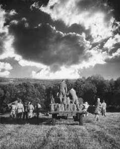 Summer harvest with the monks