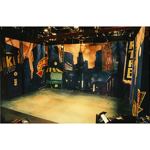 Set of the Department of Theatre's 1997 production of "Guys and Dolls"