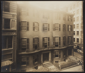Exterior view of the Old City Club, corner of Beacon and Somerset Streets, Boston, Mass., October 1916