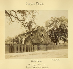 Exterior view of the Curtis House, Jamaica Plain, Mass.