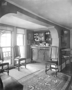 Interior view of Pickering House, dining room alcove, Salem, Mass., undated