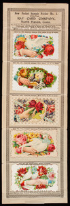 New pocket sample folder no. 1 from Ray Card Company, North Haven, Connecticut, undated