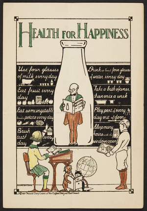 Health for happiness, National Dairy Council and New England Dairy and Food Council, Boston, Mass., 1927
