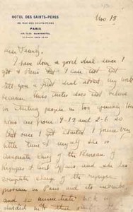 Letter from Eleanor "Nora" Saltonstall to her family, 13 November 1917