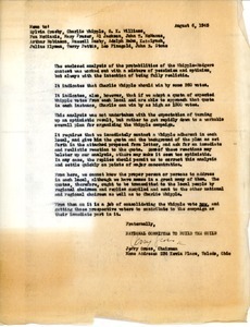 Letter from Jerry Gross to Charles L. Whipple et al.