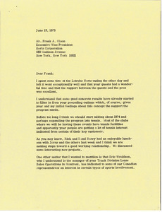 Letter from Mark H. McCormack to Frank A. Olson