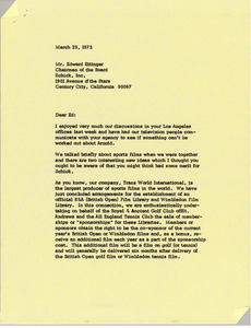 Letter from Mark H. McCormack to Edward Ettinger