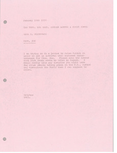 Memorandum from Mark H. McCormack to Ian Todd, Bob Kain, Hughes Norton, and Peter Worth