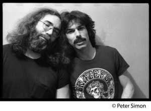 Jerry Garcia and Mickey Hart: half-length double portrait