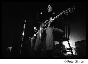 Tim Buckley in performance, probably at the Unicorn Coffee House