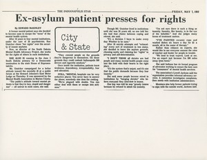 Ex-asylum patient presses for rights