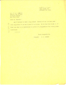Letter from B. B. Church to W. E. B. Du Bois
