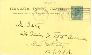 Letter from Mabel M. Henderson to the Crisis