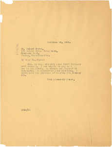 Letter from W. E. B. Du Bois to Roland Hayes