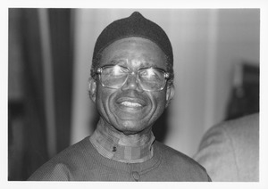 Chinua Achebe at reception
