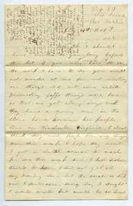 Letter from Sallie Boden to Sarah Boden