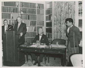 Carroll V. Newsom speaking at NYU affiliation ceremony