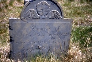 Eastern Cemetery (Portland, Me.) gravestone: Woodman, Benjamin (d. 1789)