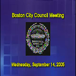 Boston City Council meeting recording, September 14, 2005