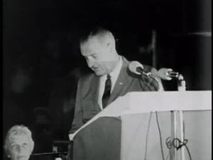 Nixon; American Experience; Johnson speech, Stonewall Rodeo Arena, 1964