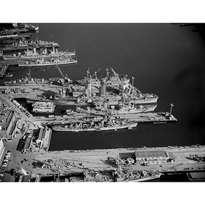 Charlestown, Navy Yard, various ships docked, Boston, MA