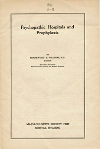 Psychopathic hospitals and prophylaxis