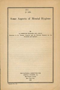 Some aspects of mental hygiene