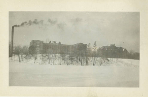 Alumni Hall and Administration Building in Winter
