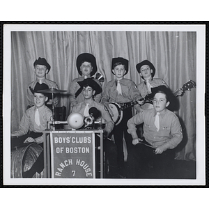 The Bunker Hillbillies pose with their instruments