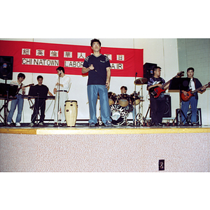 Musicians at Labor Day Fair in Chinatown