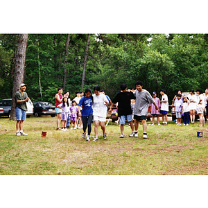 Chinese Progressive Association members competing on a retreat